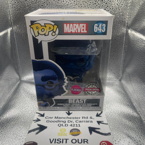 Funko POP Marvel - #643 Beast (Flocked) - Special Edition FRENLY BRICKS - Open 7 Days