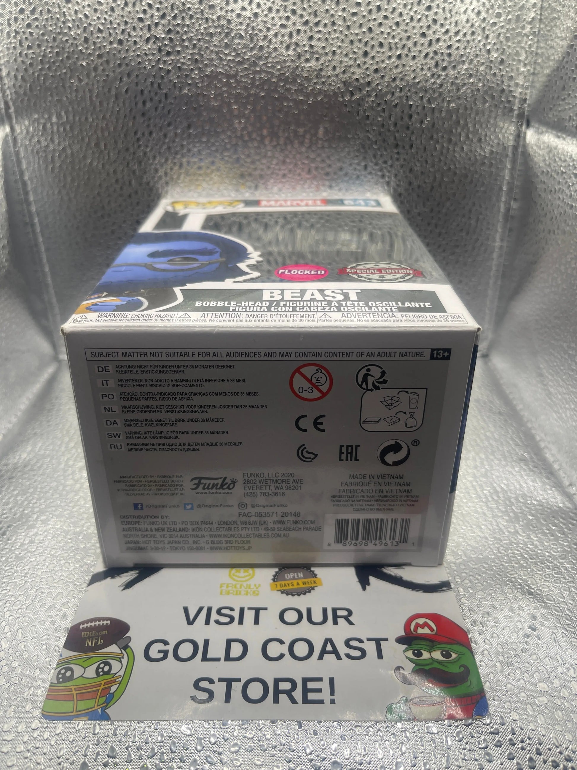 Funko POP Marvel - #643 Beast (Flocked) - Special Edition FRENLY BRICKS - Open 7 Days