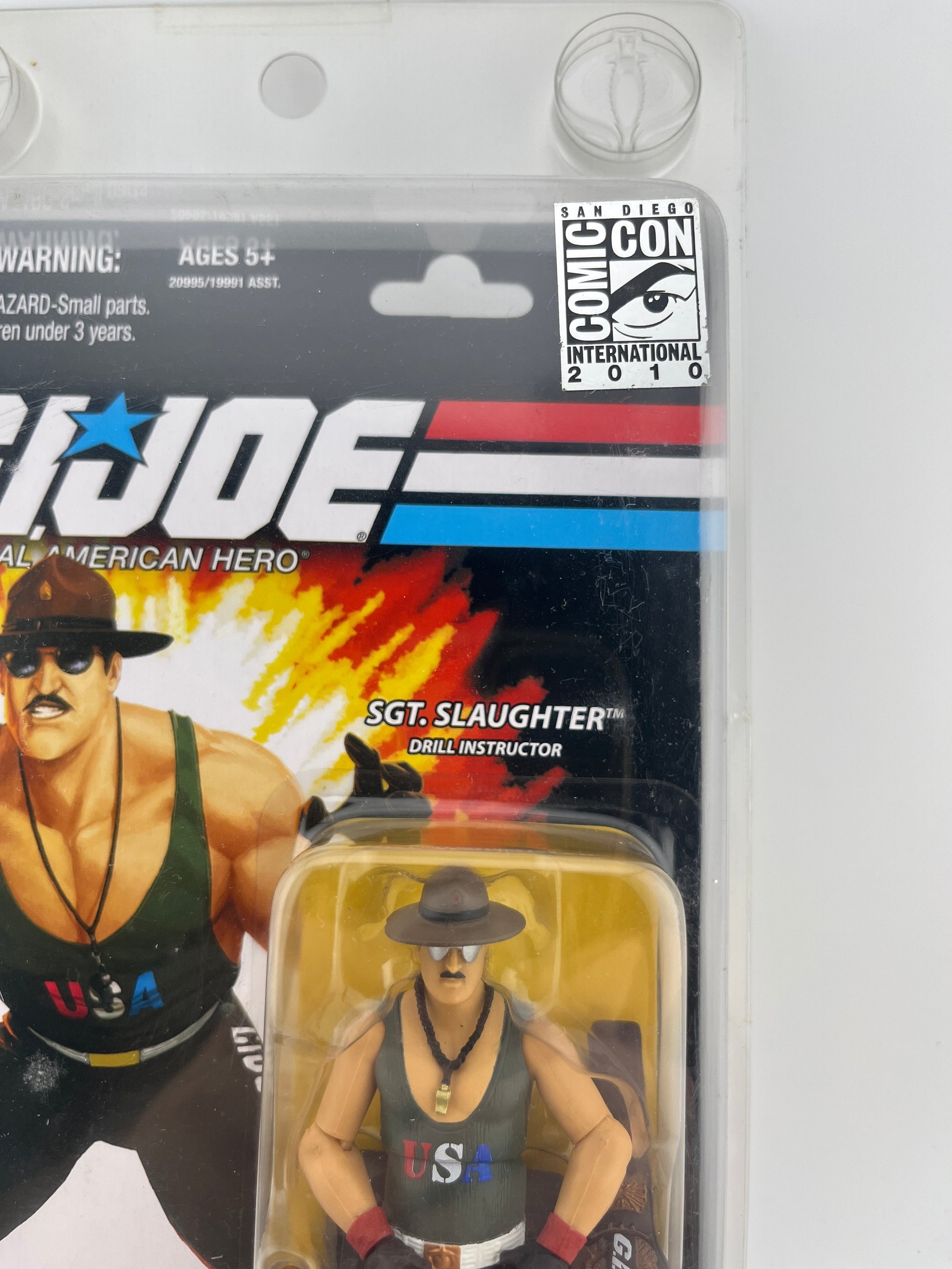 G.I. Joe 25th Anniversary - 2010 SDCC Sgt. Slaughter Team U.S.A Version Figure FRENLY BRICKS - Open 7 Days
