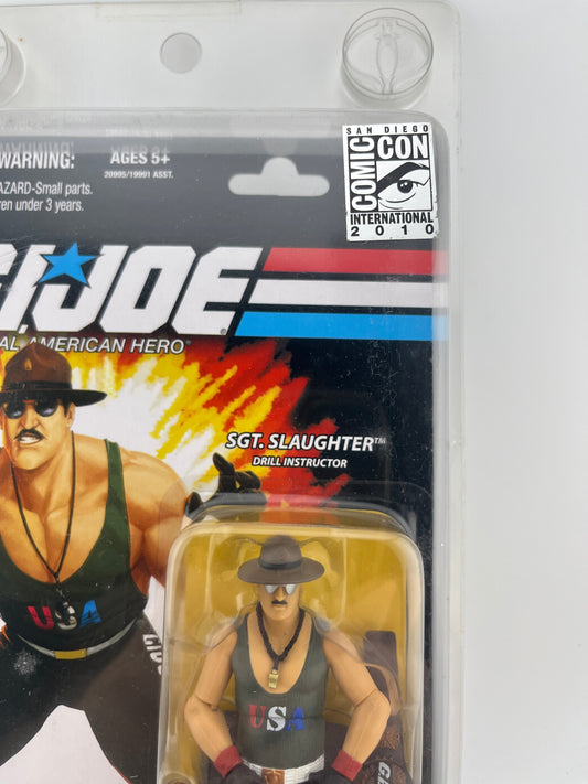 G.I. Joe 25th Anniversary - 2010 SDCC Sgt. Slaughter Team U.S.A Version Figure FRENLY BRICKS - Open 7 Days
