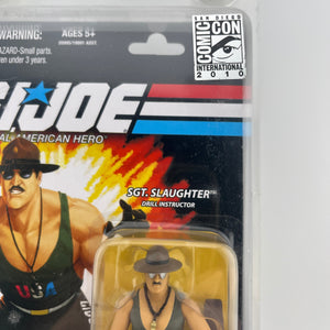 G.I. Joe 25th Anniversary - 2010 SDCC Sgt. Slaughter Team U.S.A Version Figure FRENLY BRICKS - Open 7 Days