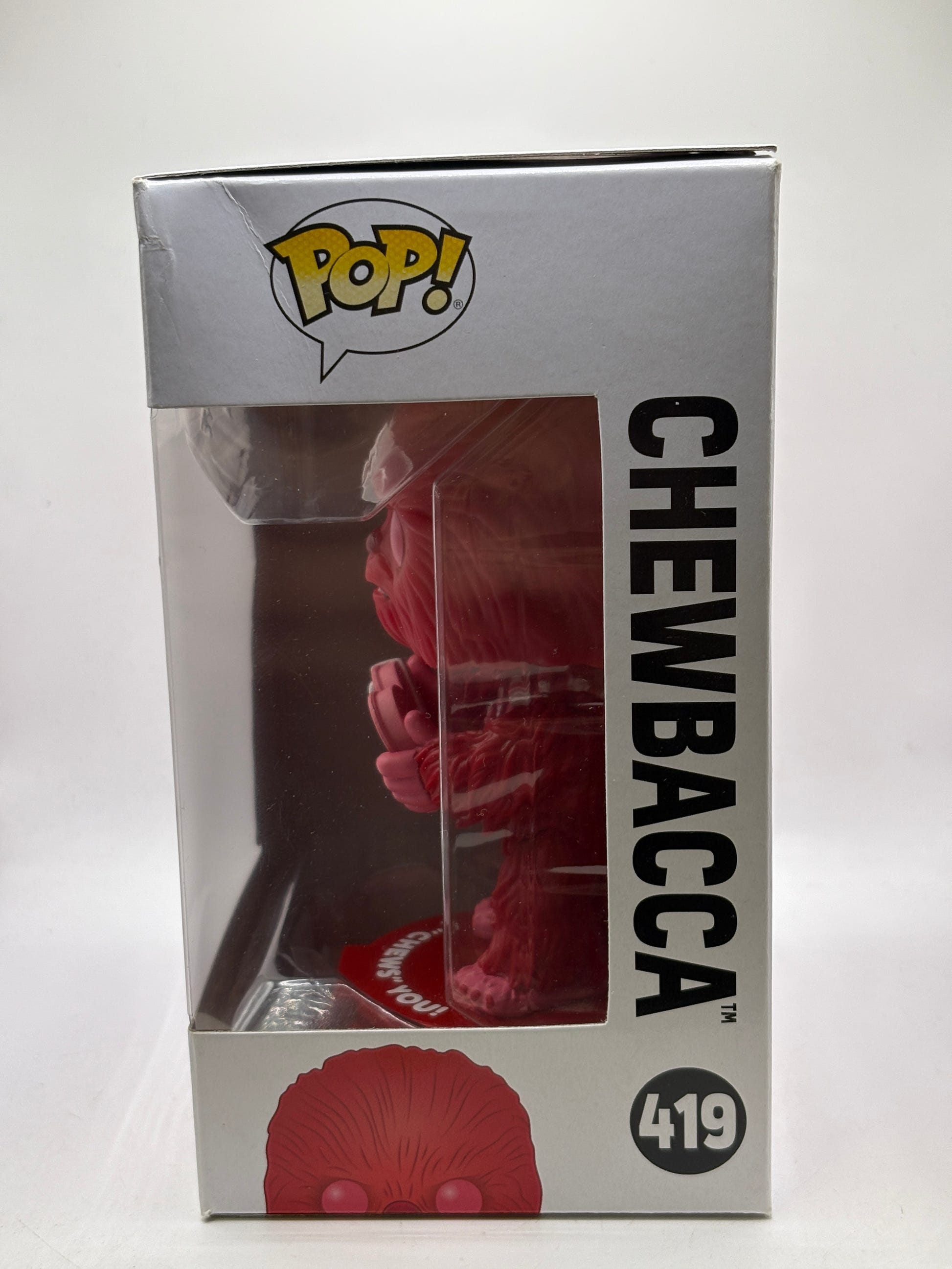 Funko POP! Star Wars #419 Chewbacca Bobble-Head Valentines DMG image 2