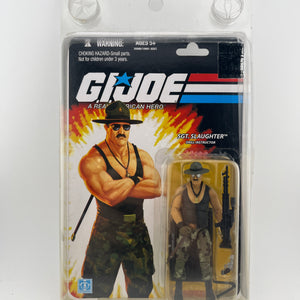 2010 GI Joe SDCC Convention Exclusive Sgt. Slaughter BLACK SHIRT Variant Hasbro FRENLY BRICKS - Open 7 Days