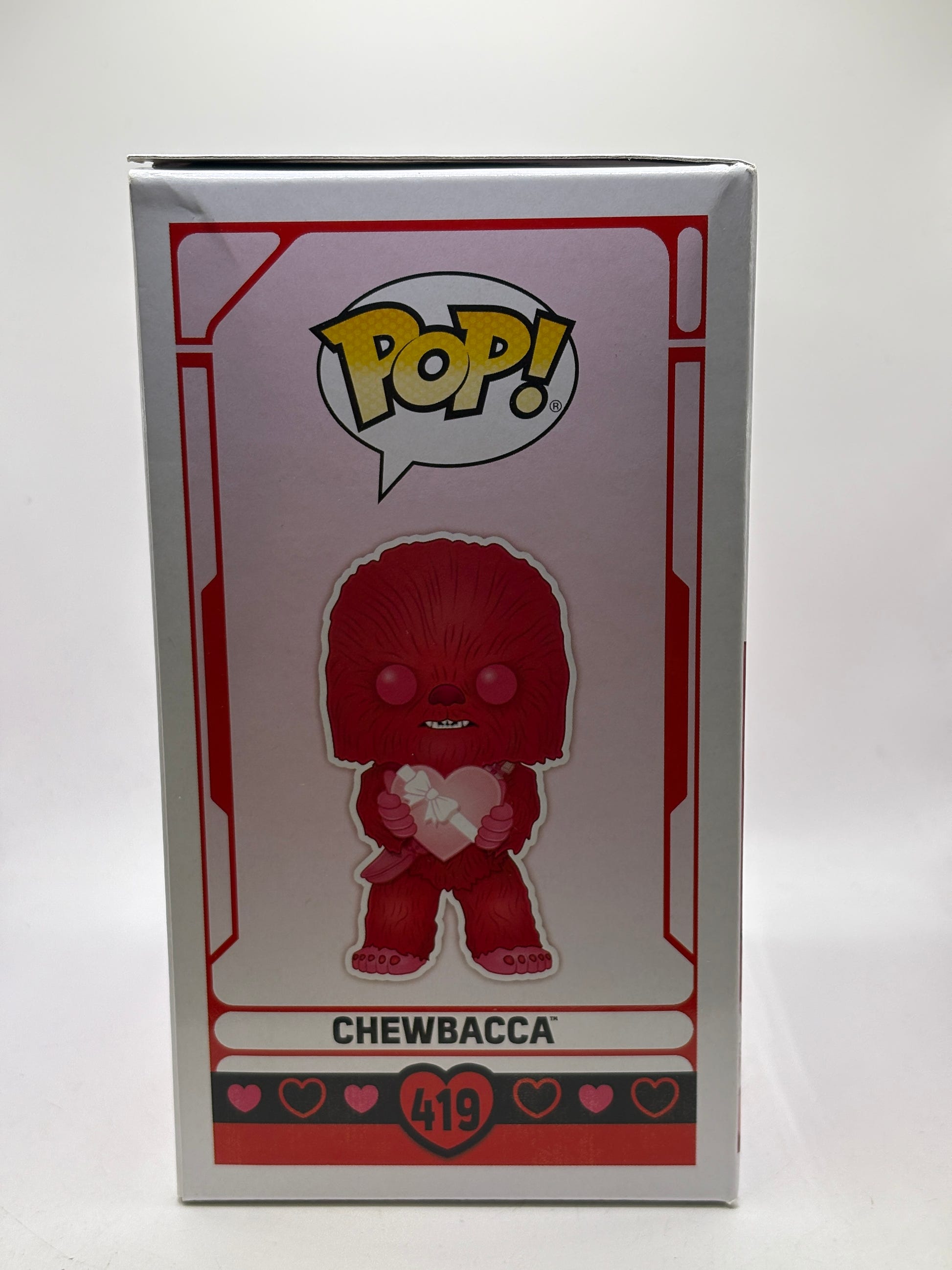 Funko POP! Star Wars #419 Chewbacca Bobble-Head Valentines DMG image 4