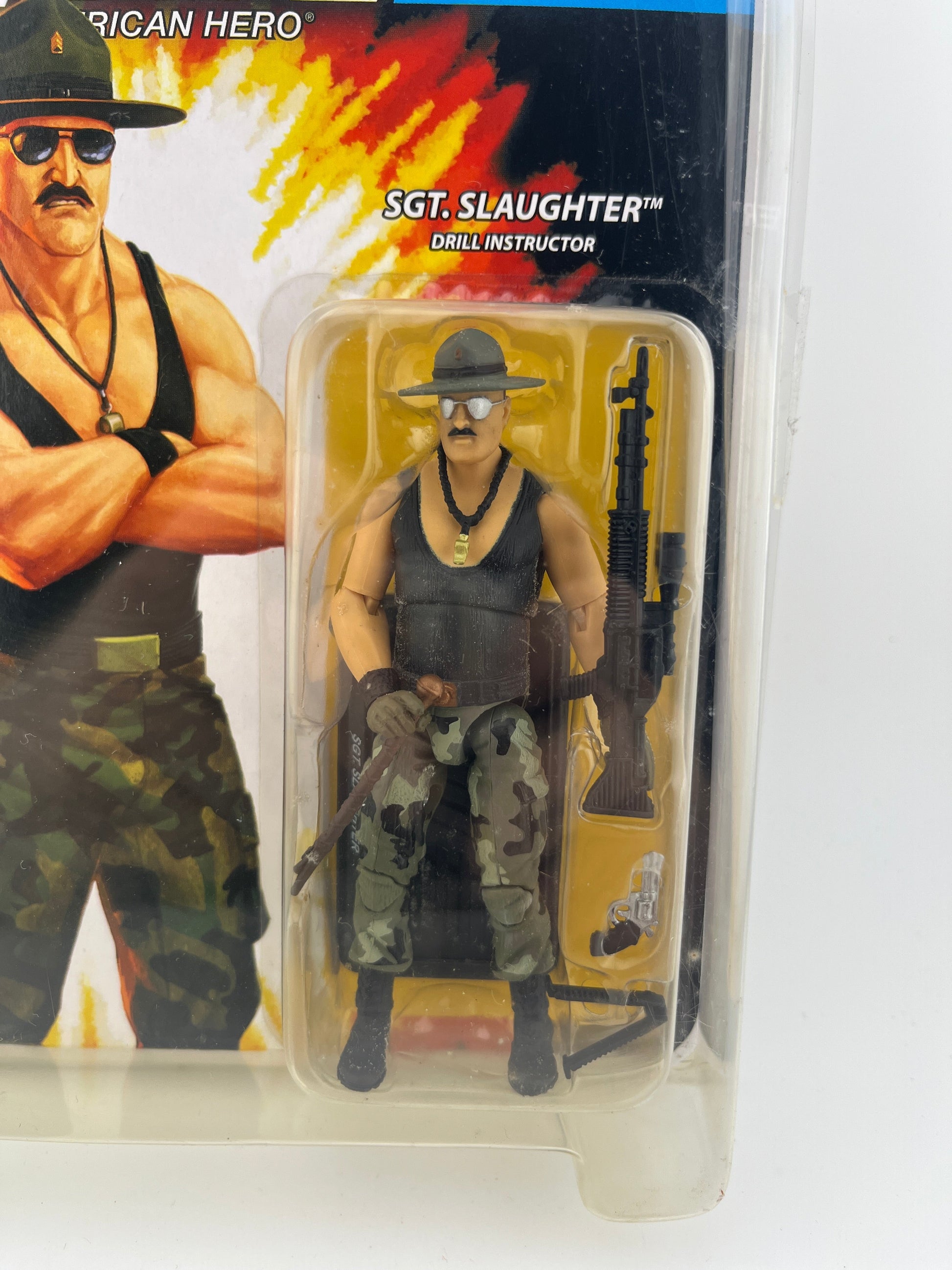 2010 GI Joe SDCC Convention Exclusive Sgt. Slaughter BLACK SHIRT Variant Hasbro FRENLY BRICKS - Open 7 Days