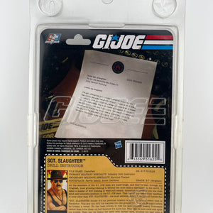 2010 GI Joe SDCC Convention Exclusive Sgt. Slaughter BLACK SHIRT Variant Hasbro FRENLY BRICKS - Open 7 Days