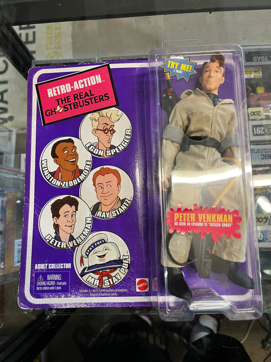 The Real Ghostbusters Retro-Action Peter Venkman 8”  Figure Mattel FRENLY BRICKS - Open 7 Days