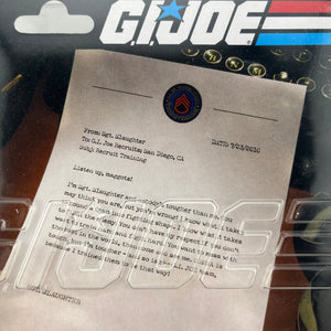 2010 GI Joe SDCC Convention Exclusive Sgt. Slaughter BLACK SHIRT Variant Hasbro FRENLY BRICKS - Open 7 Days