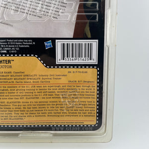 2010 GI Joe SDCC Convention Exclusive Sgt. Slaughter BLACK SHIRT Variant Hasbro FRENLY BRICKS - Open 7 Days