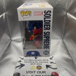 Funko Pop! Infinity Warps Soldier Supreme GITD Special Edition #858 FRENLY BRICKS - Open 7 Days