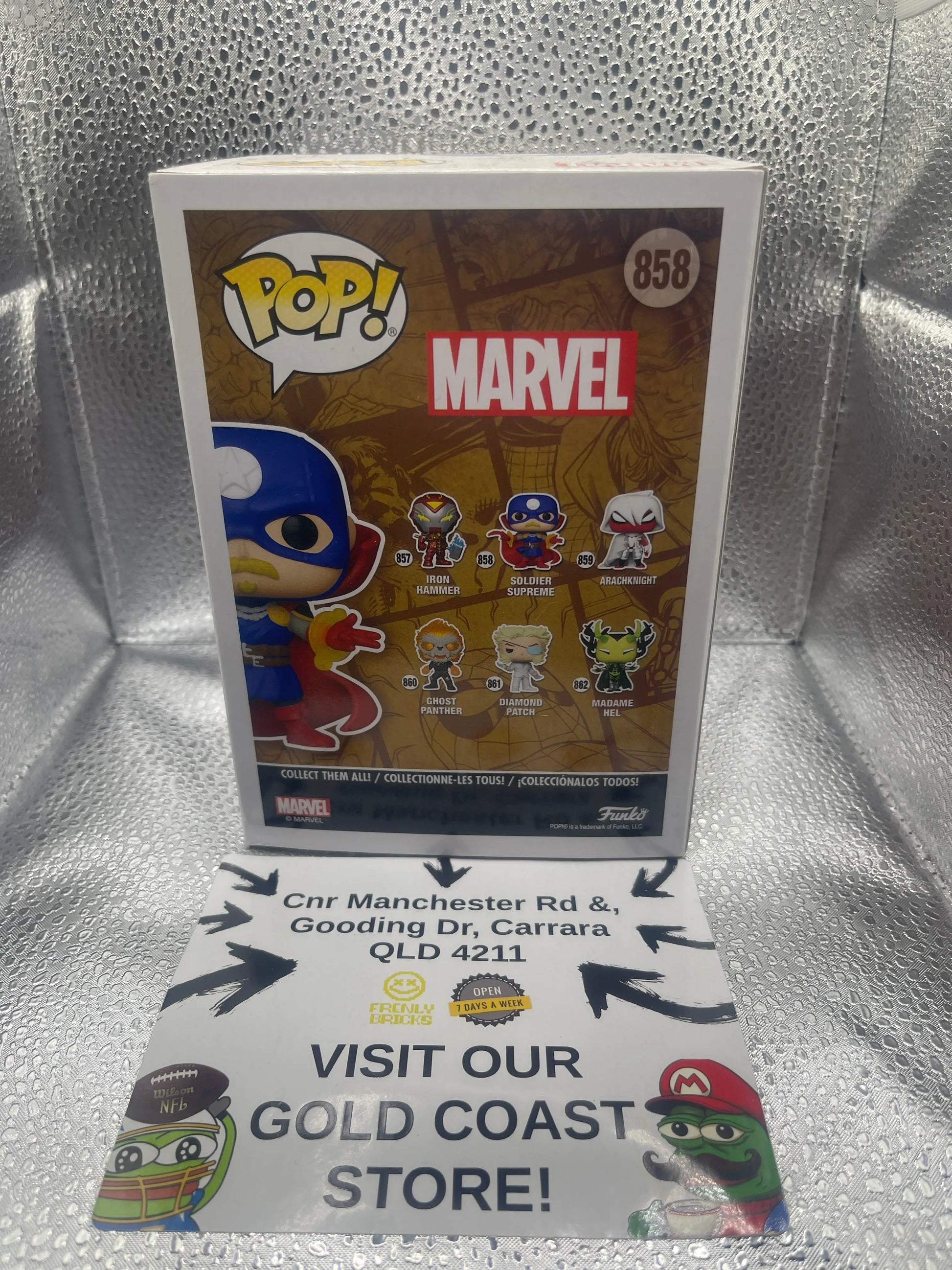 Funko Pop! Infinity Warps Soldier Supreme GITD Special Edition #858 FRENLY BRICKS - Open 7 Days