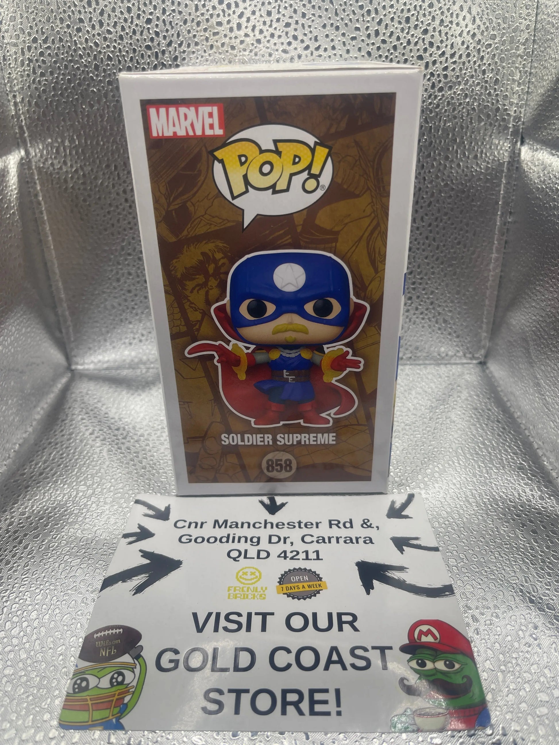 Funko Pop! Infinity Warps Soldier Supreme GITD Special Edition #858 FRENLY BRICKS - Open 7 Days