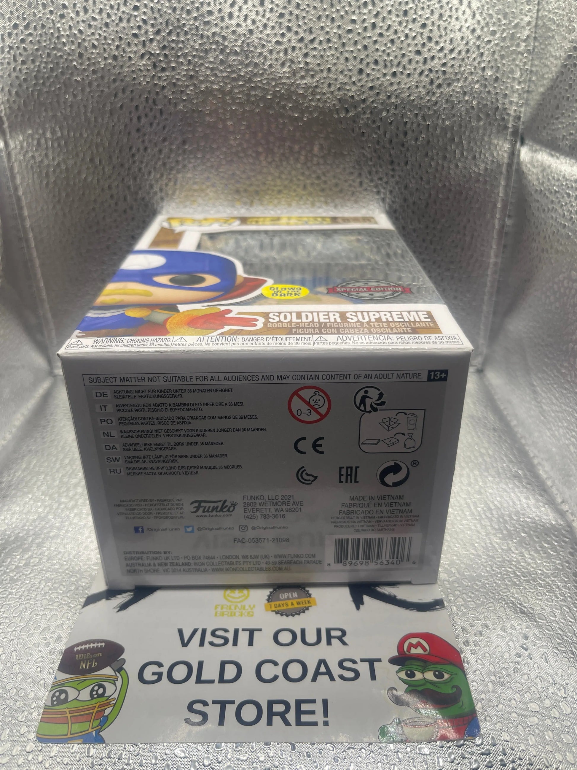 Funko Pop! Infinity Warps Soldier Supreme GITD Special Edition #858 FRENLY BRICKS - Open 7 Days