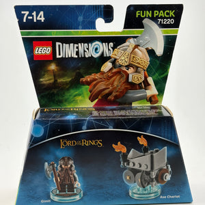 Lego Dimensions Fun Pack 71220 Lord of the Rings Gimli & Axe Chariot New Sealed