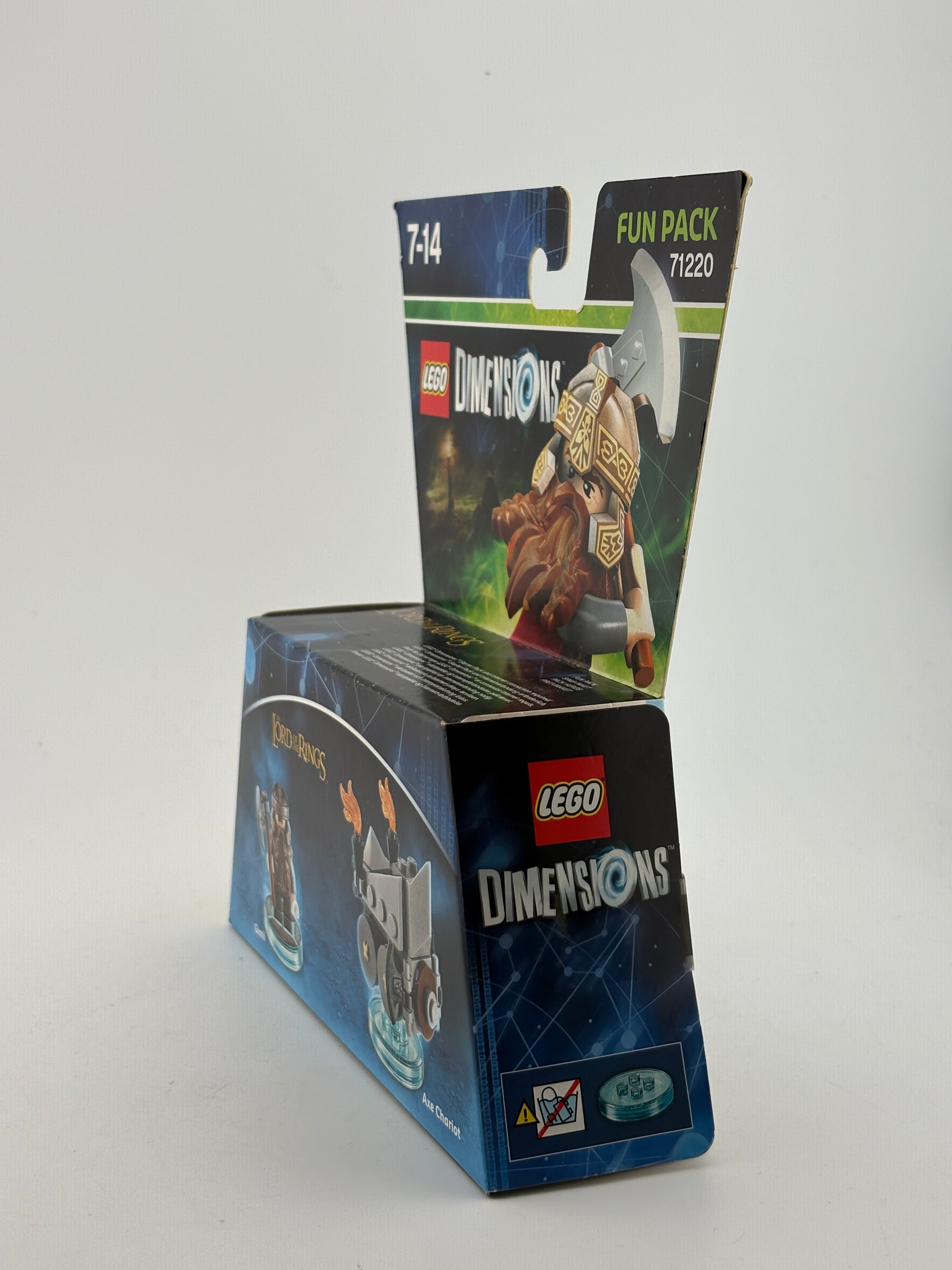 Lego Dimensions Fun Pack 71220 Lord of the Rings Gimli & Axe Chariot New Sealed