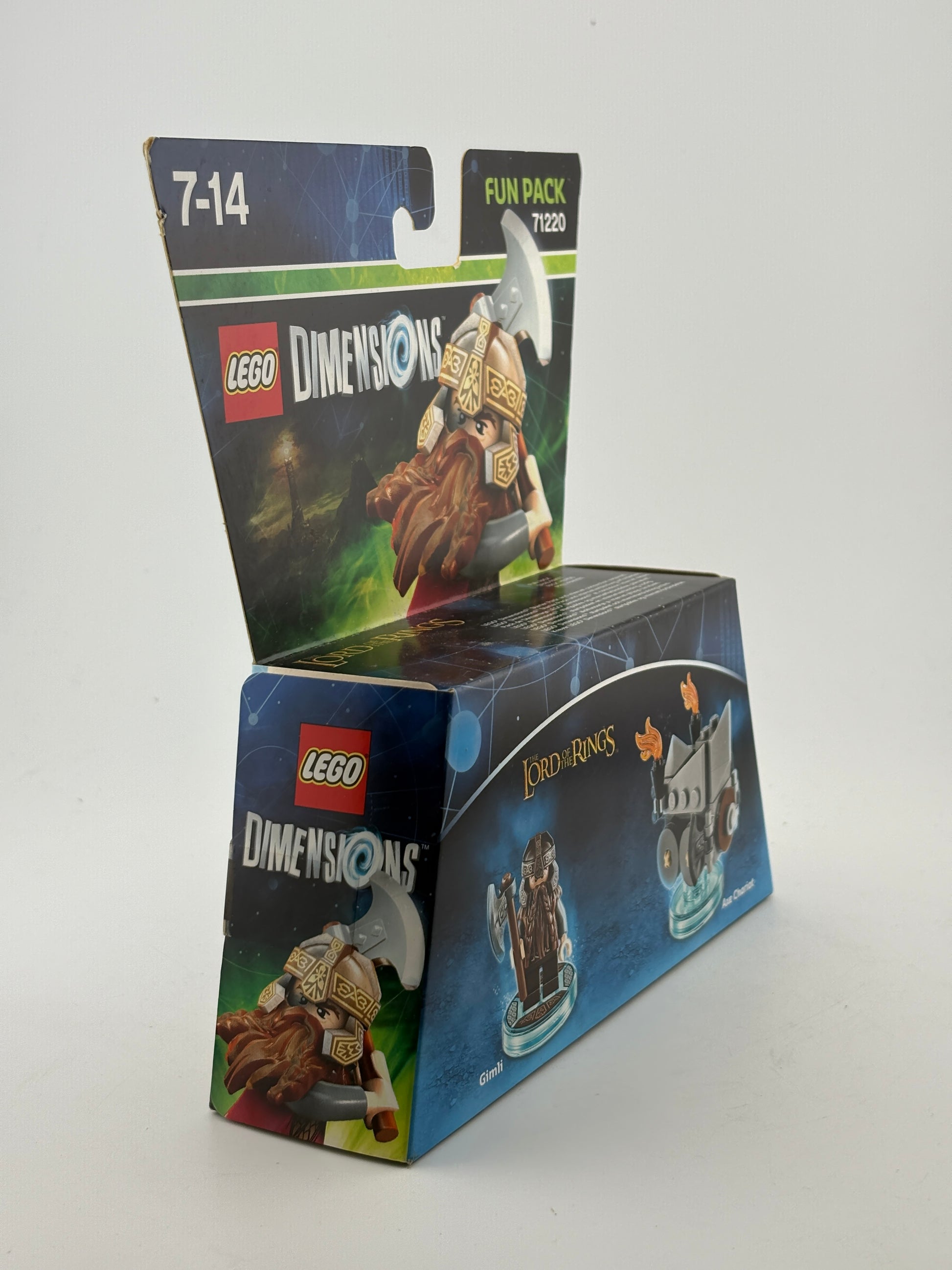 Lego Dimensions Fun Pack 71220 Lord of the Rings Gimli & Axe Chariot New Sealed