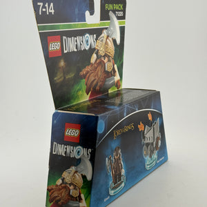 Lego Dimensions Fun Pack 71220 Lord of the Rings Gimli & Axe Chariot New Sealed