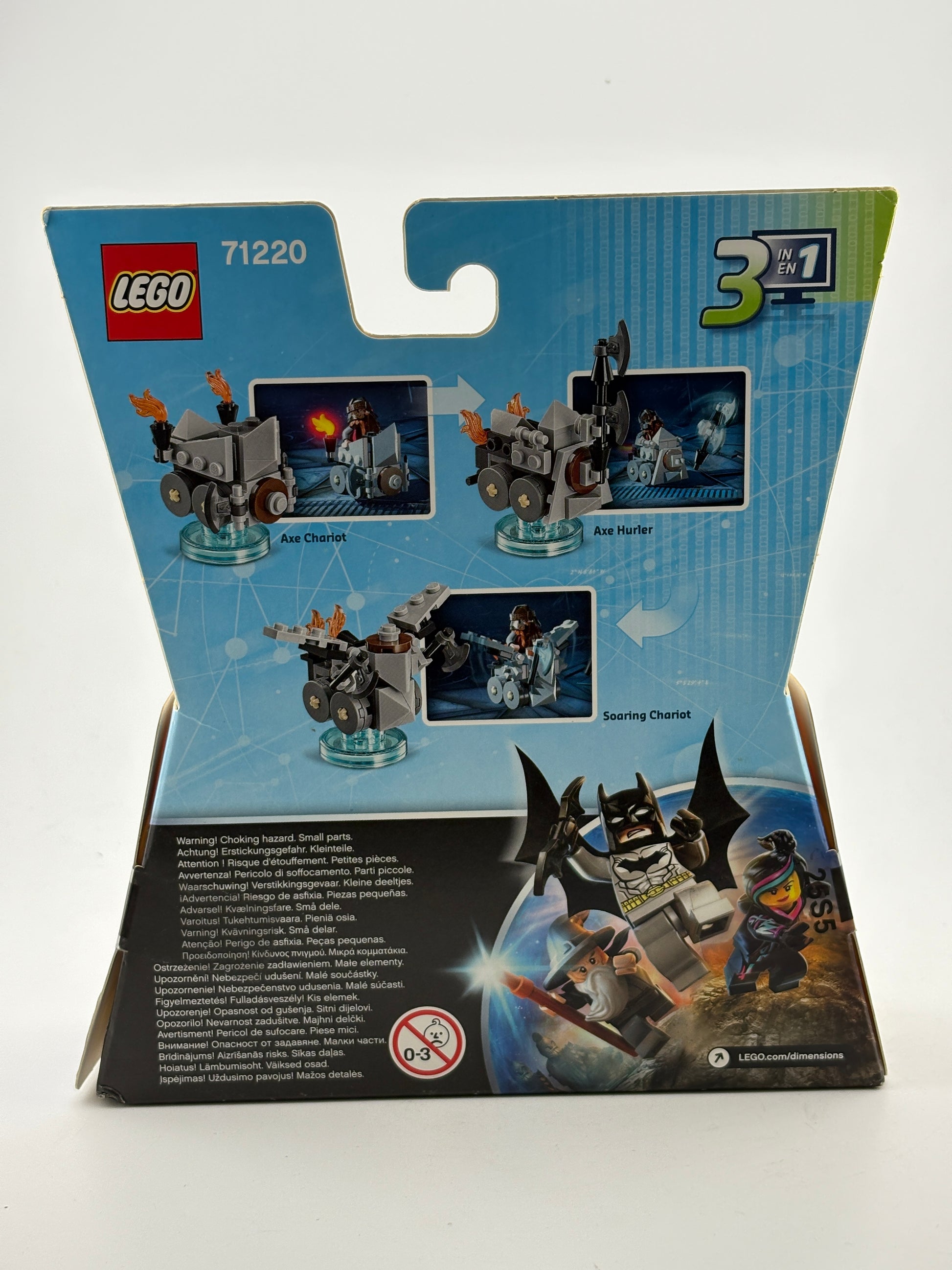 Lego Dimensions Fun Pack 71220 Lord of the Rings Gimli & Axe Chariot New Sealed