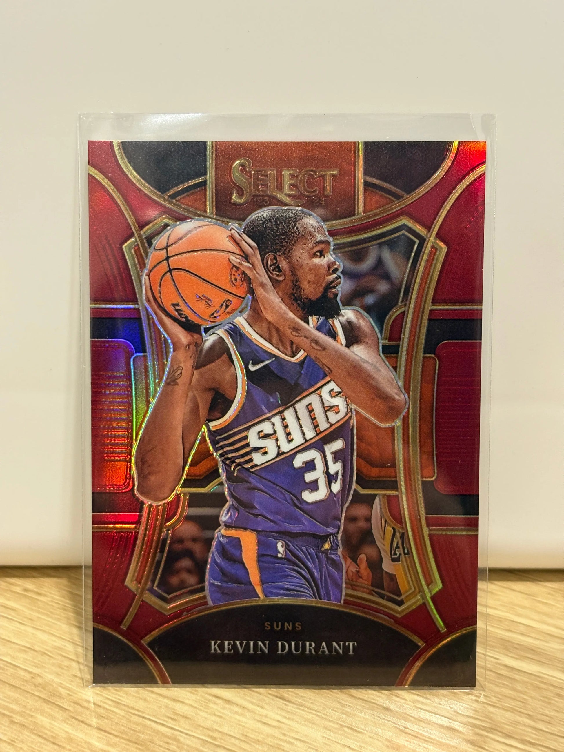 2023-24 Panini Select Basketball #399 Kevin Durant Red Prizm /175 Mezzanine FRENLY BRICKS - Open 7 Days