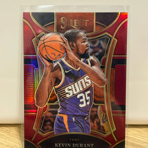 2023-24 Panini Select Basketball #399 Kevin Durant Red Prizm /175 Mezzanine FRENLY BRICKS - Open 7 Days