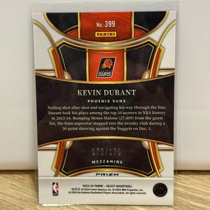 2023-24 Panini Select Basketball #399 Kevin Durant Red Prizm /175 Mezzanine FRENLY BRICKS - Open 7 Days