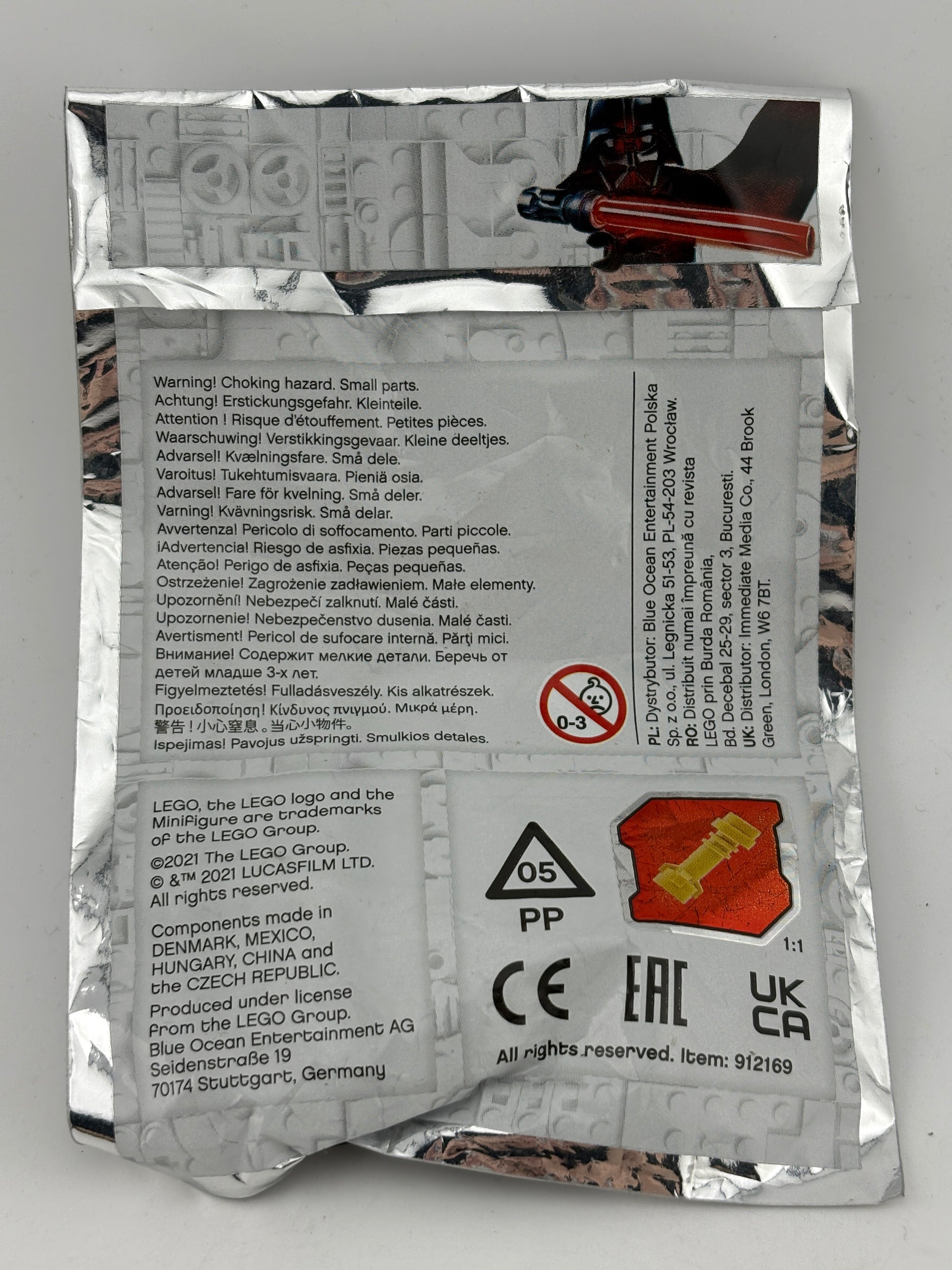 LEGO Star Wars Emperor Palpatine Foil Pack Bag Set 912169