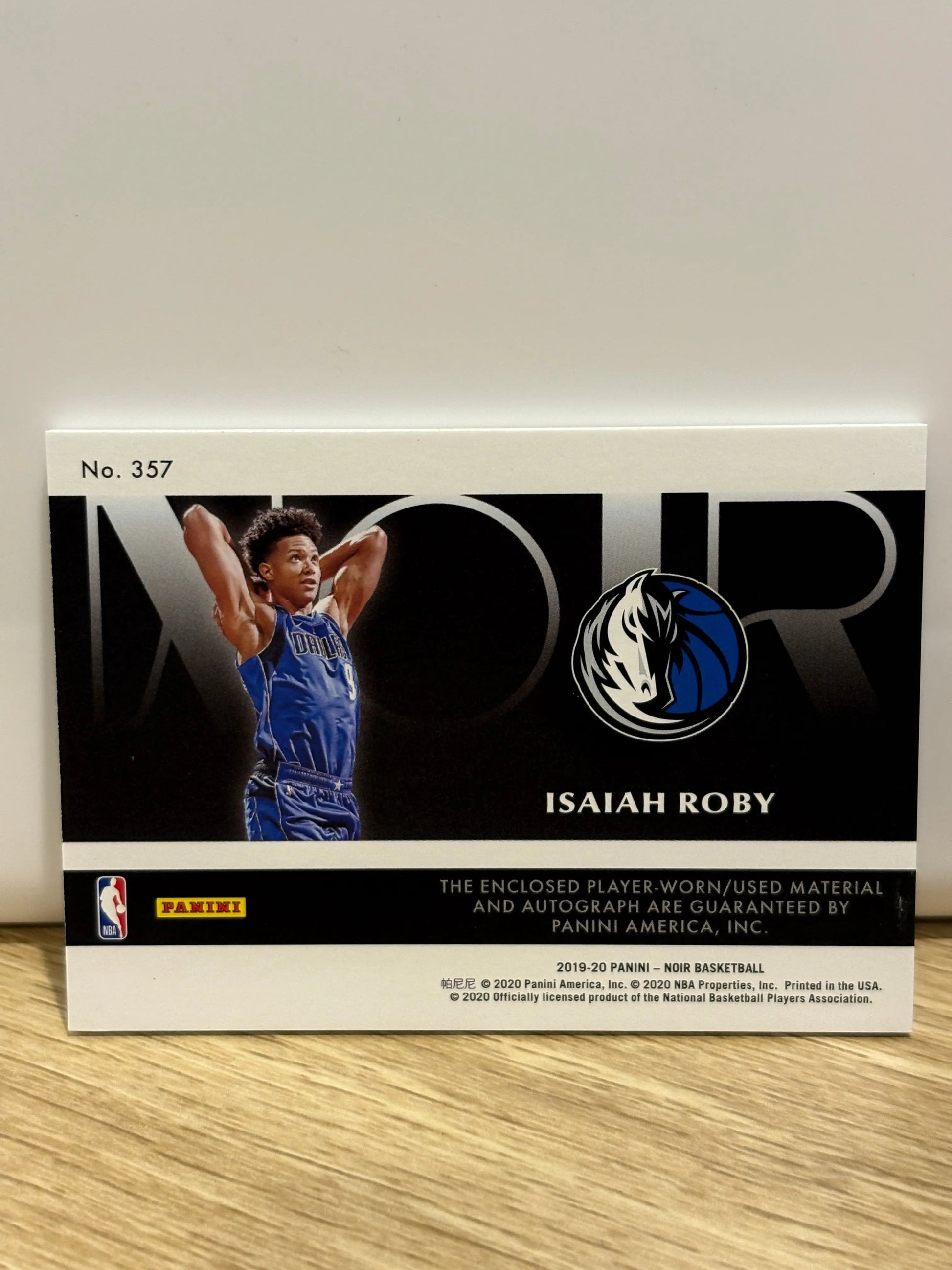 Isaiah Roby 2019-20 Panini Noir RPA Rookie Jersey Patch Auto /99 FRENLY BRICKS - Open 7 Days