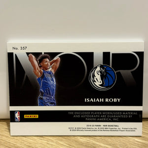 Isaiah Roby 2019-20 Panini Noir RPA Rookie Jersey Patch Auto /99 FRENLY BRICKS - Open 7 Days