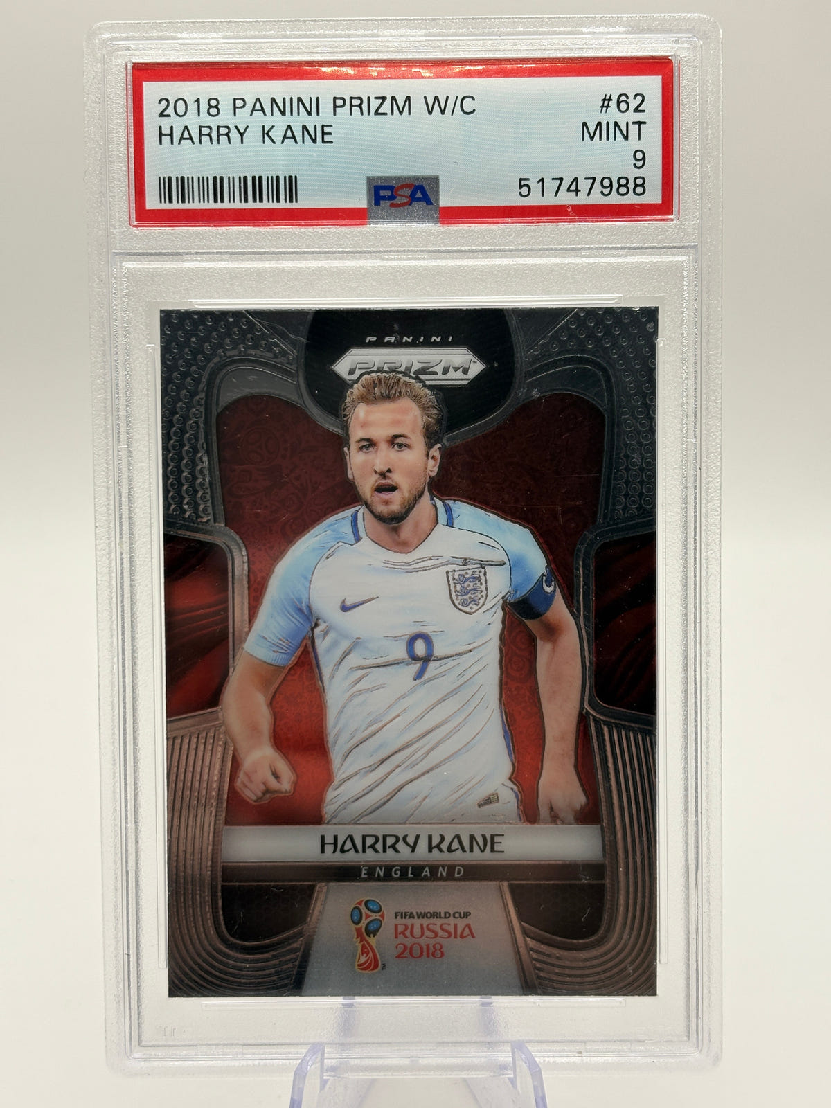 2018 Panini Prizm World Cup Harry Kane #62 PSA 9 MINT FRENLY BRICKS - Open 7 Days image 1