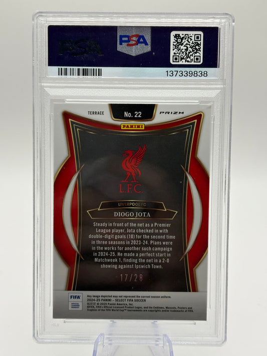 2024-25 Select Fifa #22 Diogo Jota Jade Dragon Scale PSA 9 FRENLY BRICKS - Open 7 Days