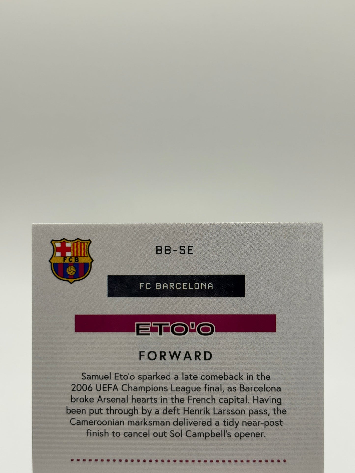 Samuel Eto’o Auto /99 Topps FC Barcelona 2025-26 Bona Fide Baller Autograph FRENLY BRICKS - Open 7 Days