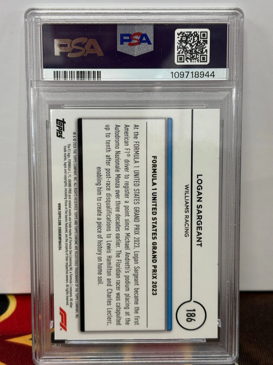 2024 Topps Chrome F1 Logan Sargeant Mini Diamond Refractor /299  PSA 10 POP: 1 FRENLY BRICKS - Open 7 Days