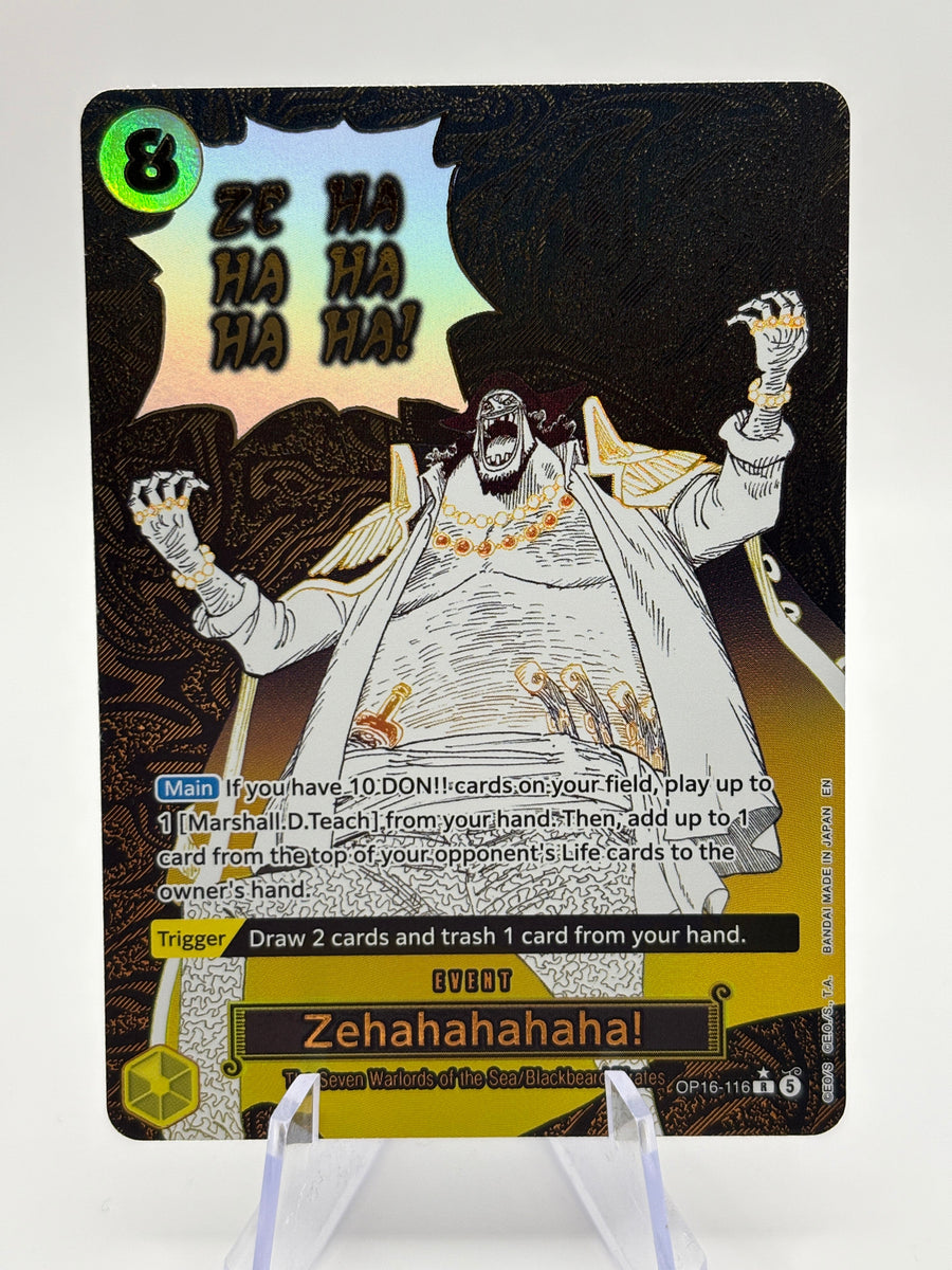 One Piece The Time Of Battle Zehahahahaha! OP16-116 R Alt Art English FRENLY BRICKS - Open 7 Days