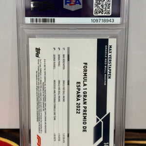 2023 Topps Chrome F1 Max Verstappen Purple Refractor /399 PSA 9 POP: 2 FRENLY BRICKS - Open 7 Days