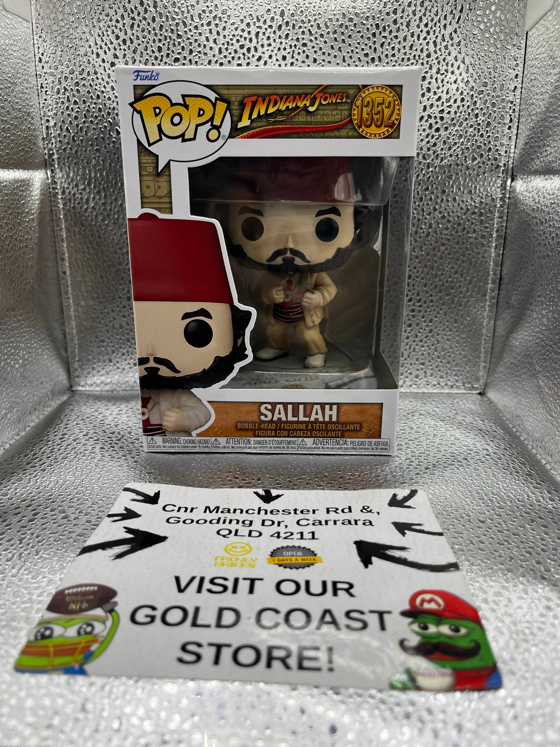 Funko POP Movies - Indiana Jones - Sallah #1352 FRENLY BRICKS - Open 7 Days