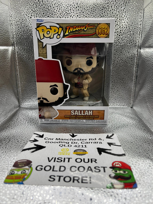 Funko POP Movies - Indiana Jones - Sallah #1352 FRENLY BRICKS - Open 7 Days