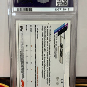 2021 Topps Chrome F1 Yuki Tsunoda Purple Refractor /399 PSA 9 FRENLY BRICKS - Open 7 Days