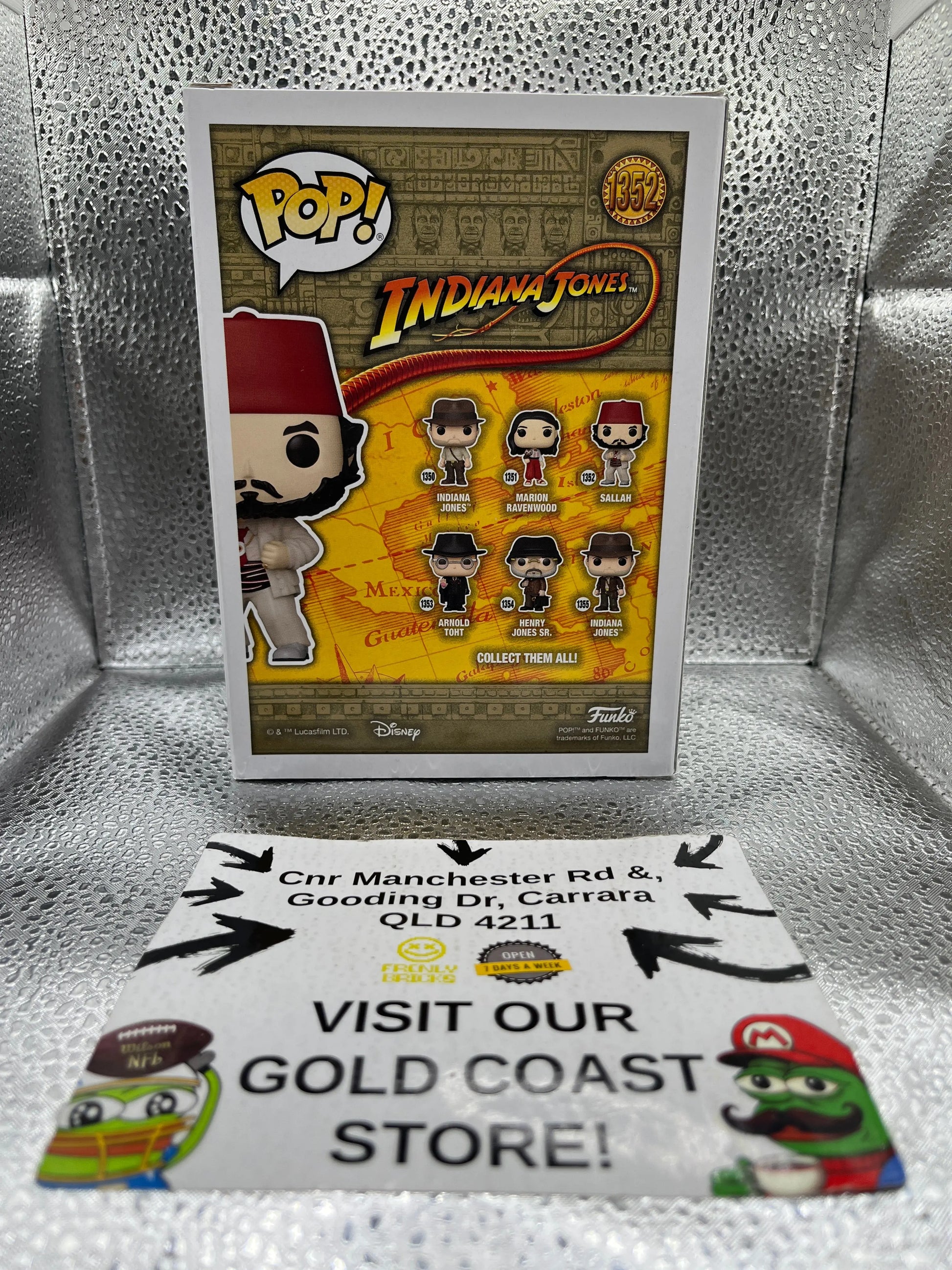 Funko POP Movies - Indiana Jones - Sallah #1352 FRENLY BRICKS - Open 7 Days