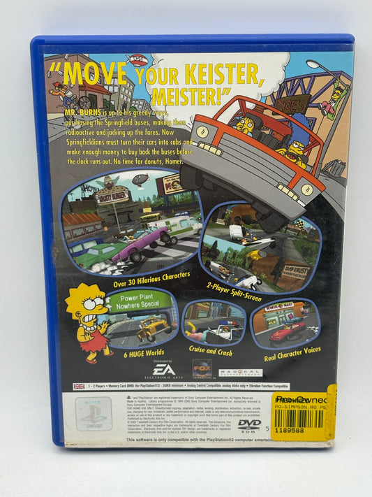 The Simpsons Road Rage Playstation 2 Complete With Manual PAL