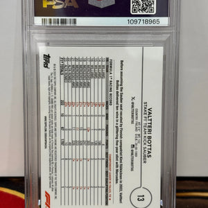 2024 Topps Chrome F1 Valtteri Bottas Gold Checker Flag Refractor /50 PSA 8 POP: 1 FRENLY BRICKS - Open 7 Days