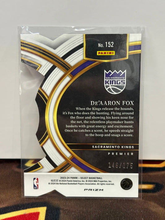 2023-24 Select Prizms Maroon Die-Cut #152 De'Aaron Fox /175 FRENLY BRICKS - Open 7 Days