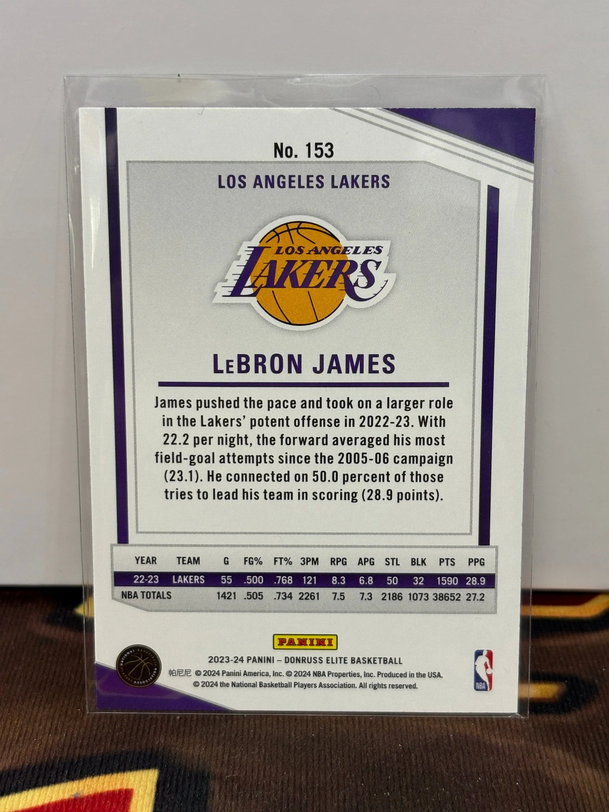 2023 24 Donruss Elite International Red LeBron James #153 Lakers FRENLY BRICKS - Open 7 Days