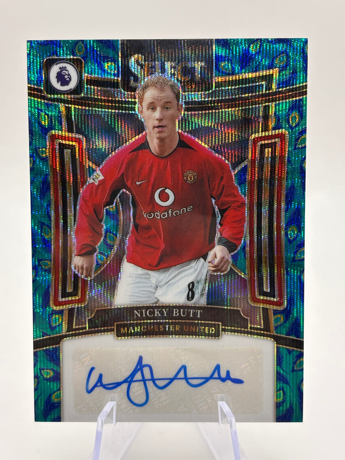 2023-24 Panini Select Premier League - Nicky Butt Auto Peacock FRENLY BRICKS - Open 7 Days image 1