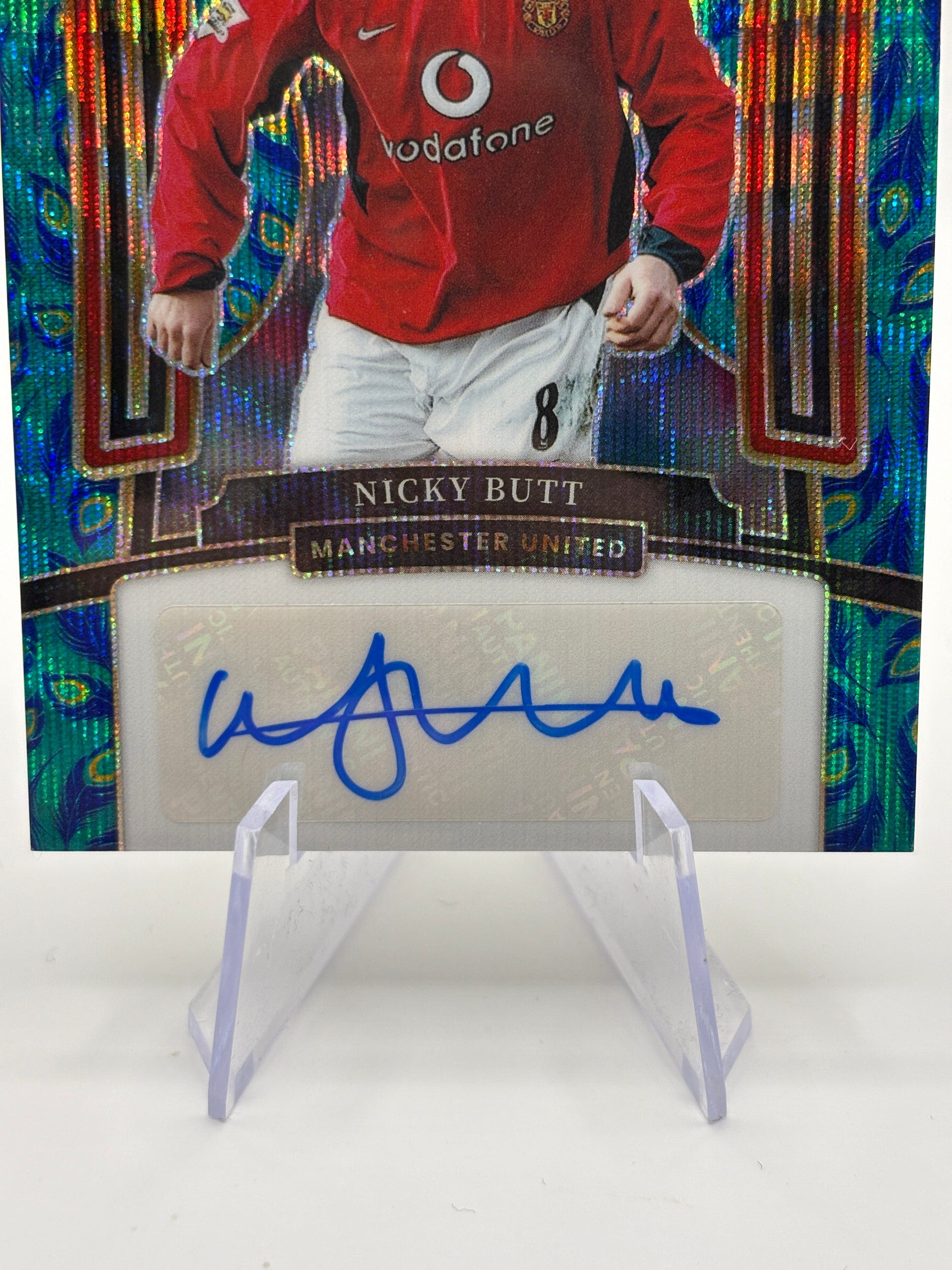 2023-24 Panini Select Premier League - Nicky Butt Auto Peacock FRENLY BRICKS - Open 7 Days image 2