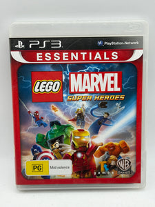 Sony Playstation 3 Essentials Lego Marvel Super Heroes Game with Manual