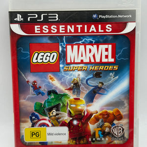 Sony Playstation 3 Essentials Lego Marvel Super Heroes Game with Manual