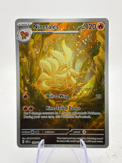Pokemon TCG Obsidian Flames - Ninetales 199/197 Illustration Rare MP