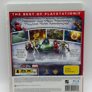 Sony Playstation 3 Essentials Lego Marvel Super Heroes Game with Manual