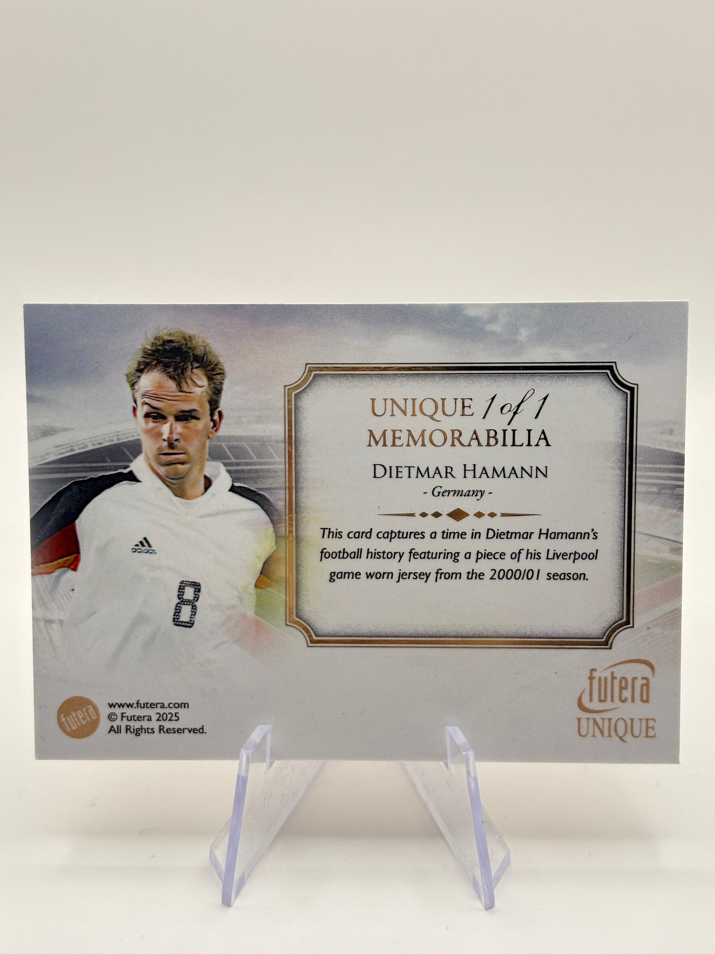2025 Futera Unique - Dietmar Hamann 1 of 1 Gold Frame Germany FRENLY BRICKS - Open 7 Days