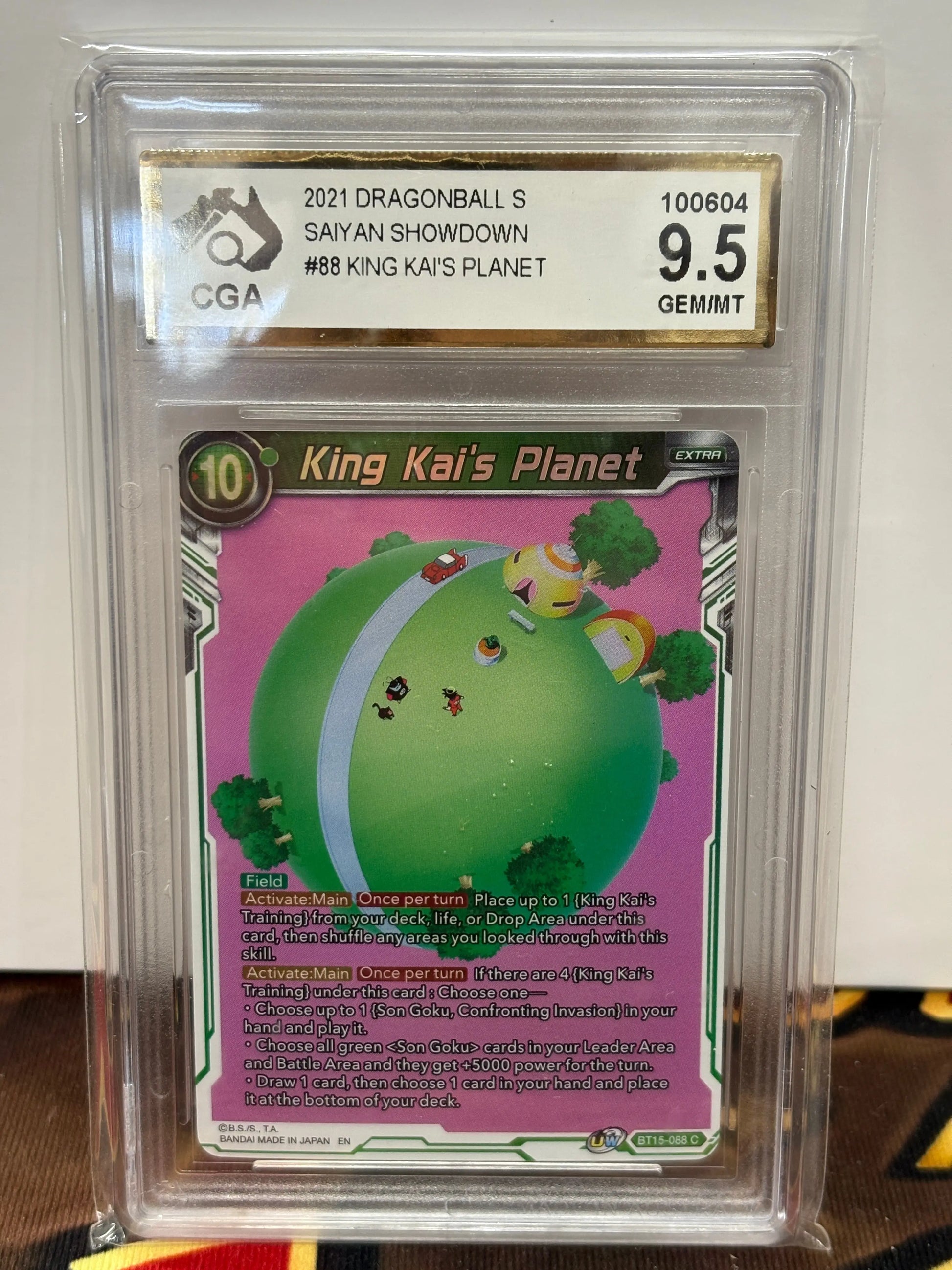 2021 Dragonball Super Saiyan Showdown #88 King Kai’s Planet 9.5 GEM FRENLY BRICKS - Open 7 Days